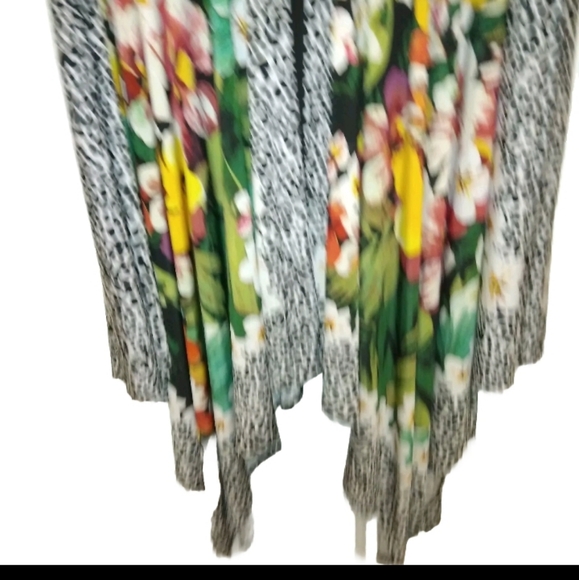 Danny and Nicole Black Animal Print Dress 18 - Picture 4 of 9